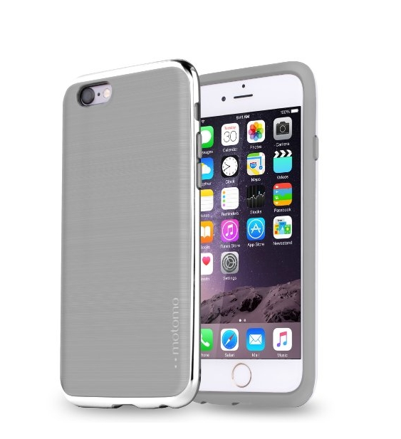 iPhone 6 slim case motomo INFINITY iphone 6s case iphone 6s thin case gray chrome silver